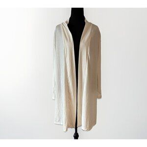 Notations Long Sleeve Lightweight Sheer Cardigan Womens Large Fairy Minimalist